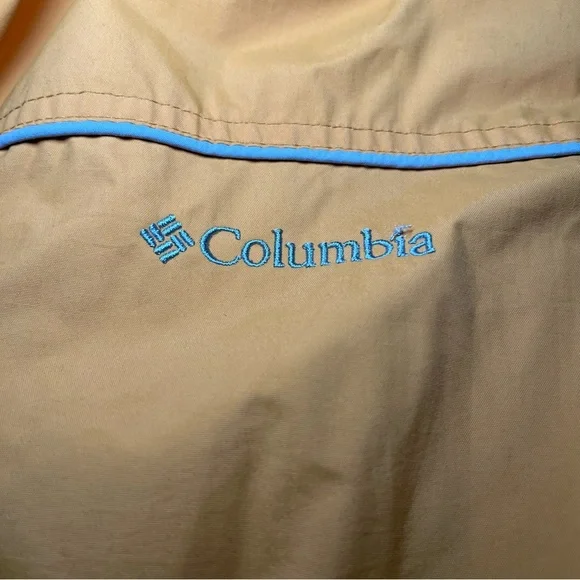 Columbia Yellow & Gray Coat Mens XXL with Hood Waterproof 206 XM5768
